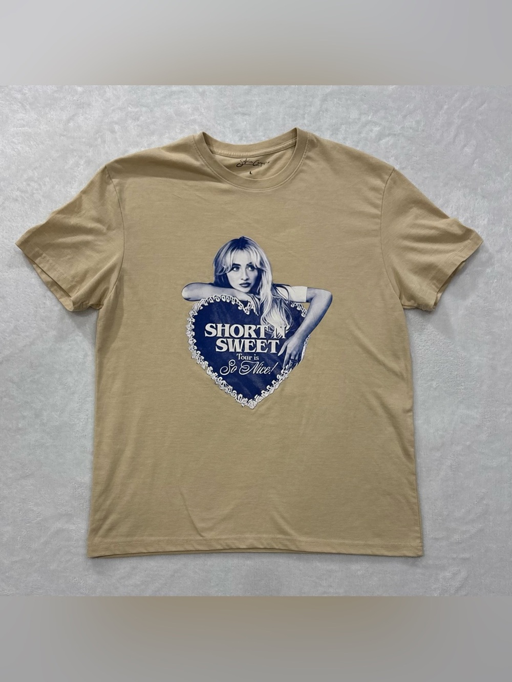 Sabrina Carpenter Short n' Sweet Tour 2024 Graphic Short Sleeve T-Shirt Size L